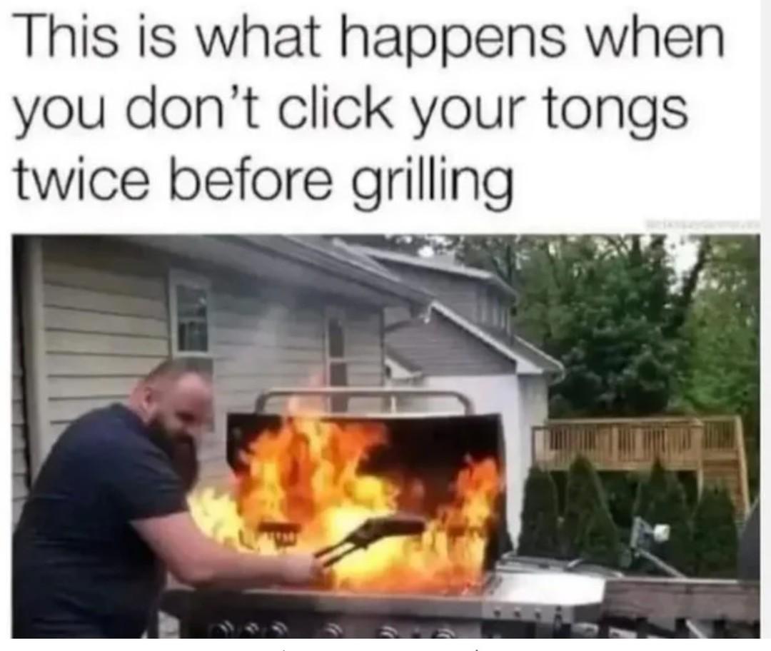 WHen you dont click your tongs