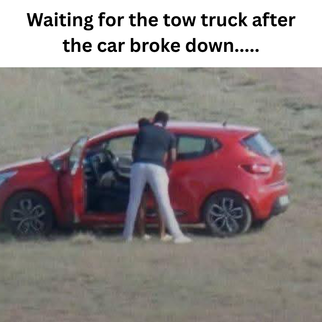 Waiting for the two truck