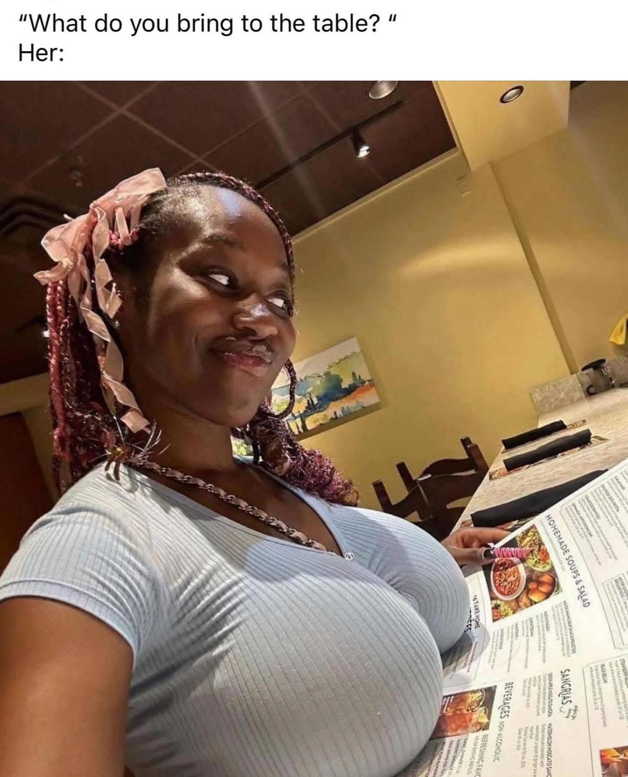 What do you bring to table