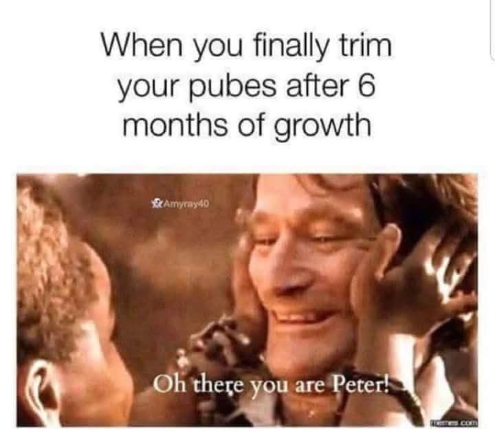 When you finally trim