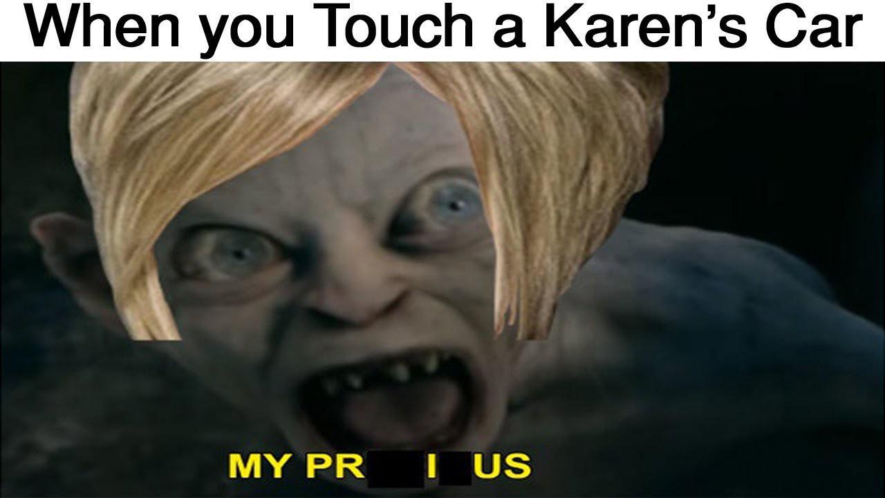 When you touch a karens car