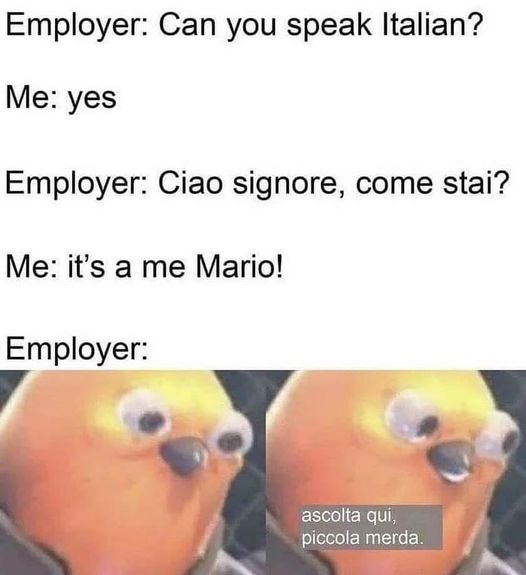 can you speak italian