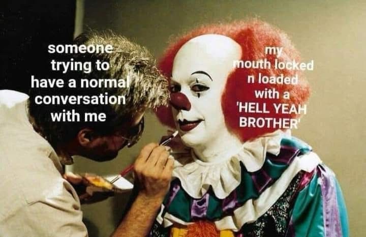 having a normal conversation