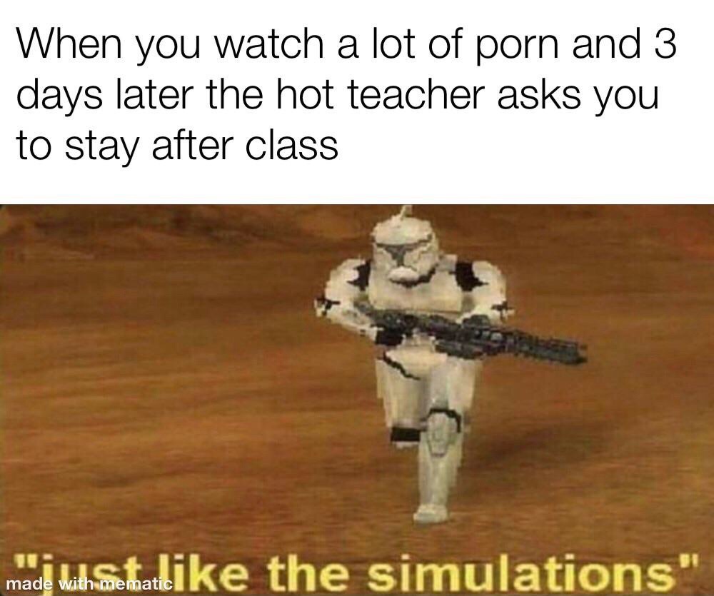 just like the simulations