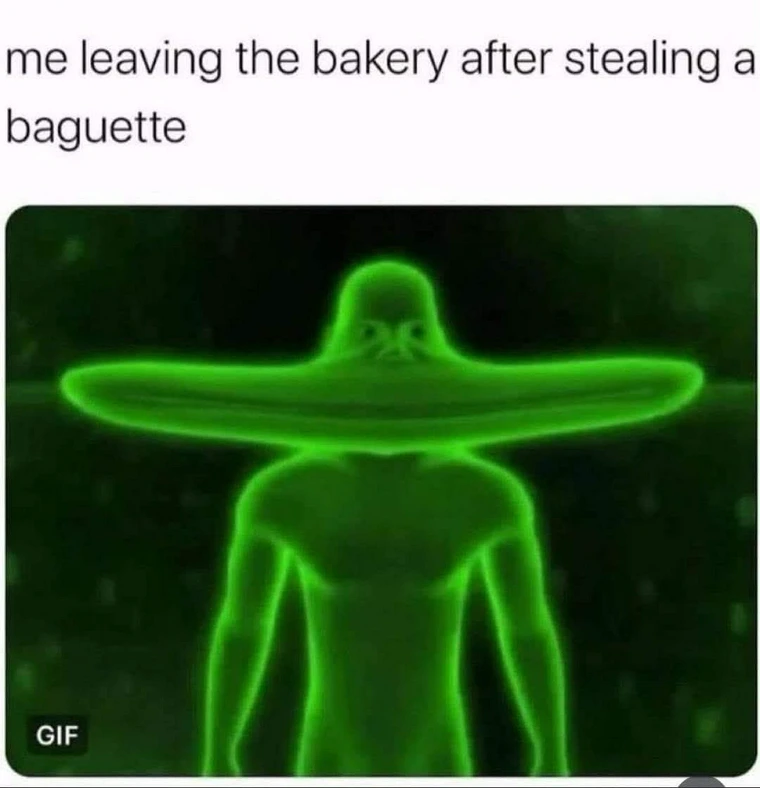 leaving the bakery