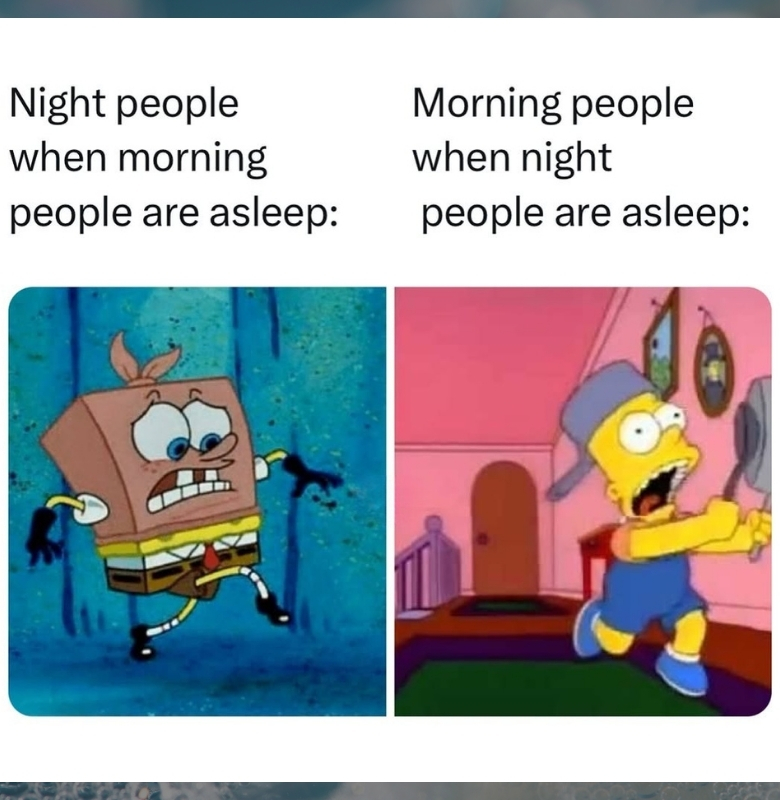 night vs morning