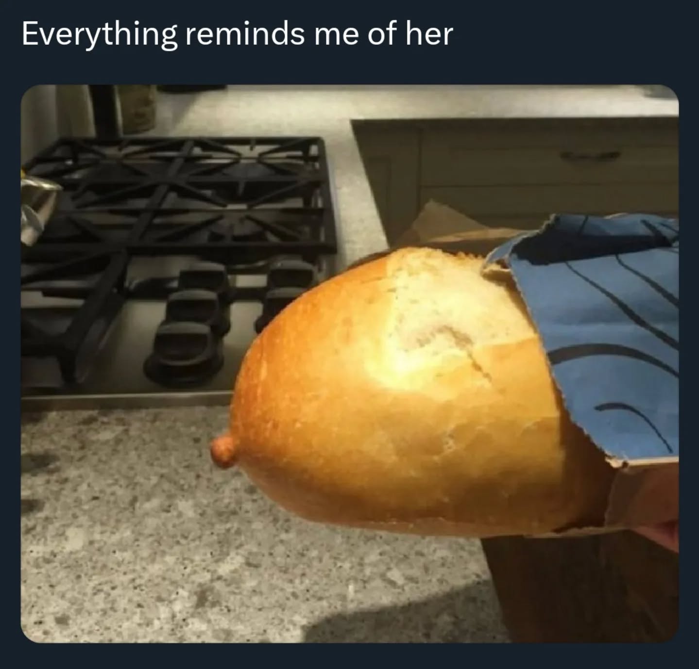 40 "Everything Reminds Me Of Her" Memes That Will Make You Call Her Right Away 39 Bread loaf