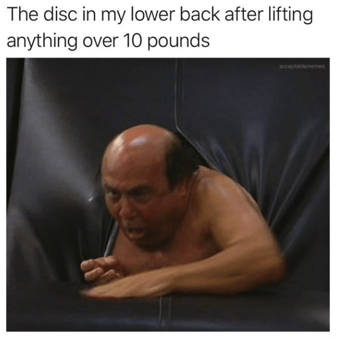 Disc in my lower back