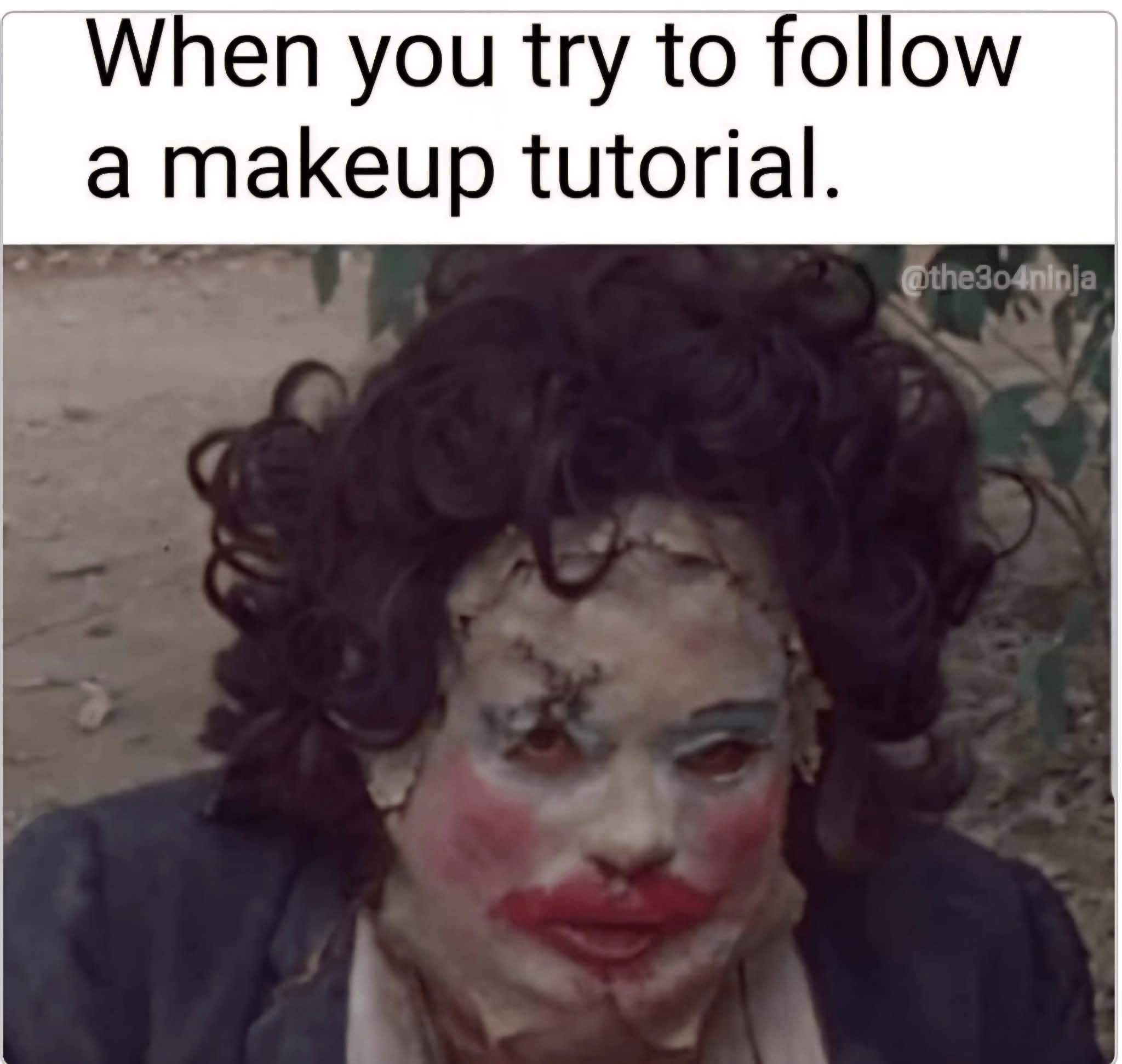 Follow make up tutorial
