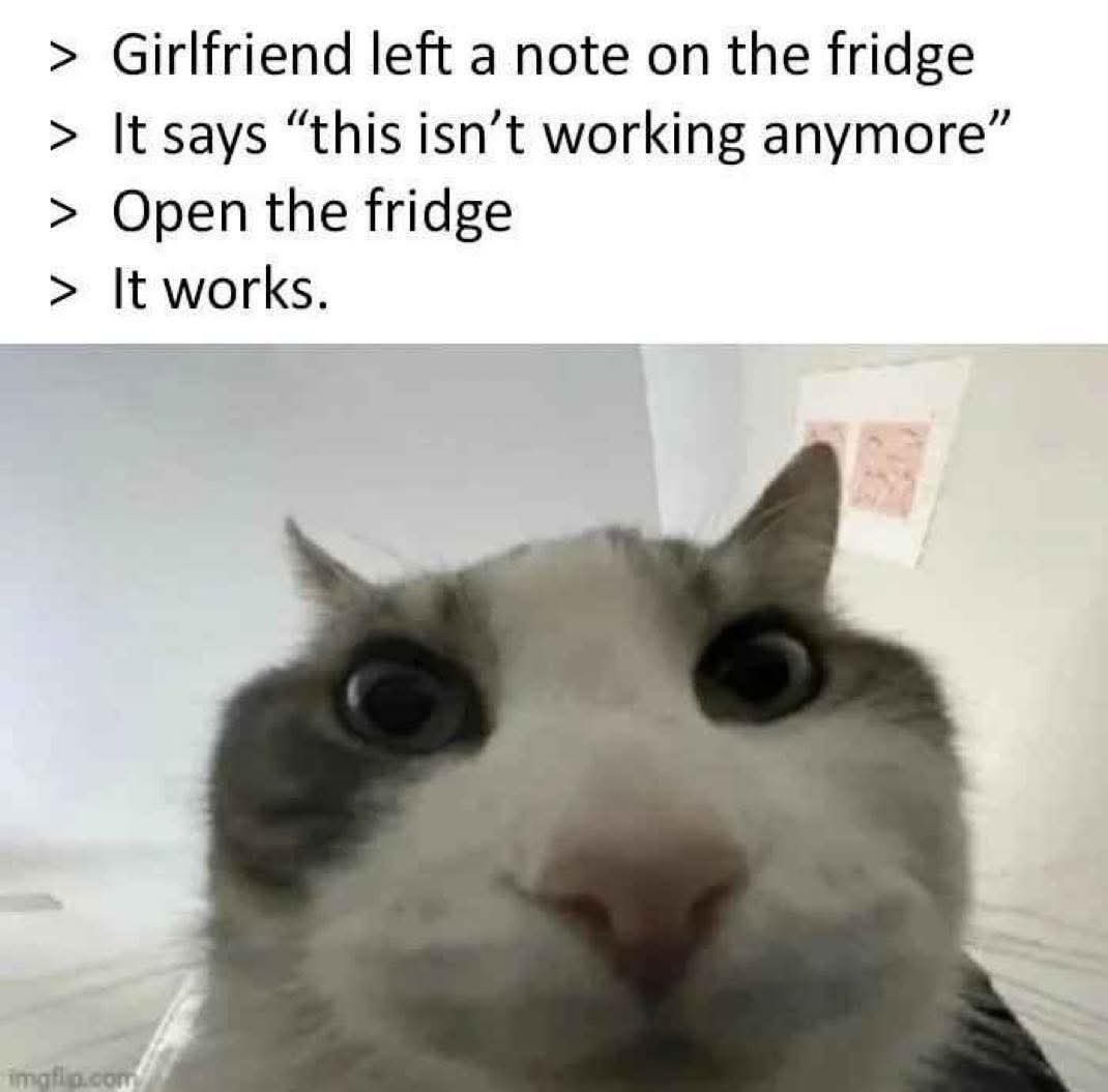 Gf left a not on fridge
