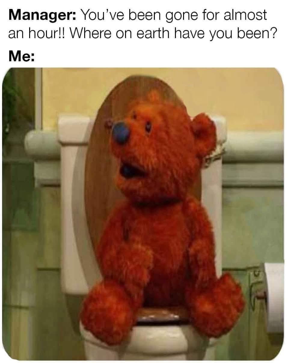 Gone for almost an hour