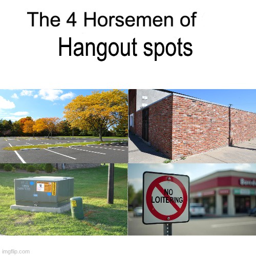 Horseman of hangout spots