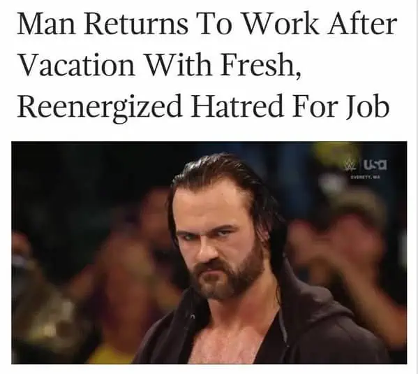 Man returns to work