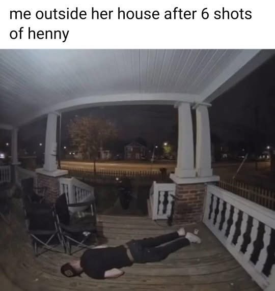 Me outside her house