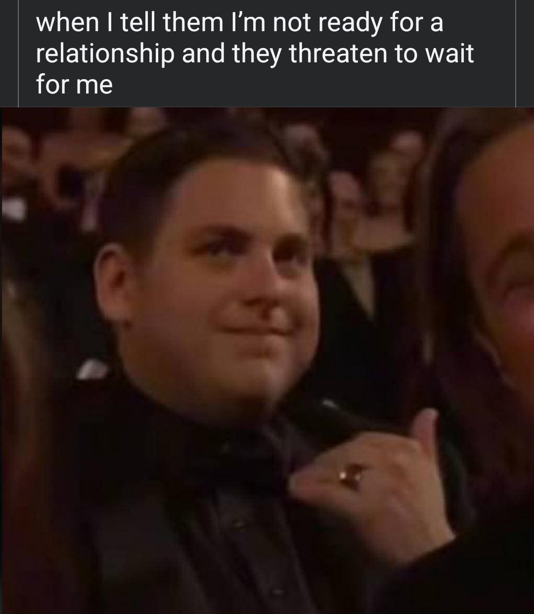 Not ready for relationship