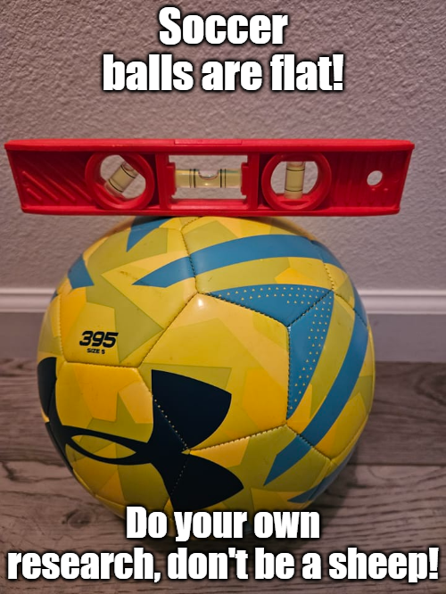 40 Flat Earthers Memes: Laughing All the Way to the Edge 42 Soccer balls are flat