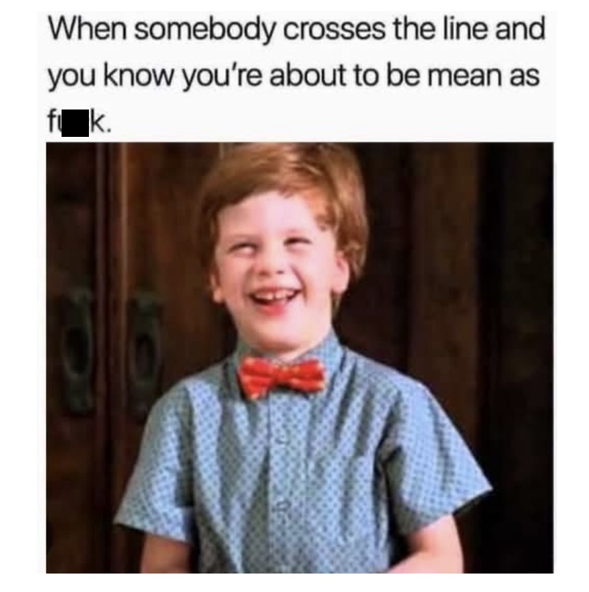 Somebody crosses the line