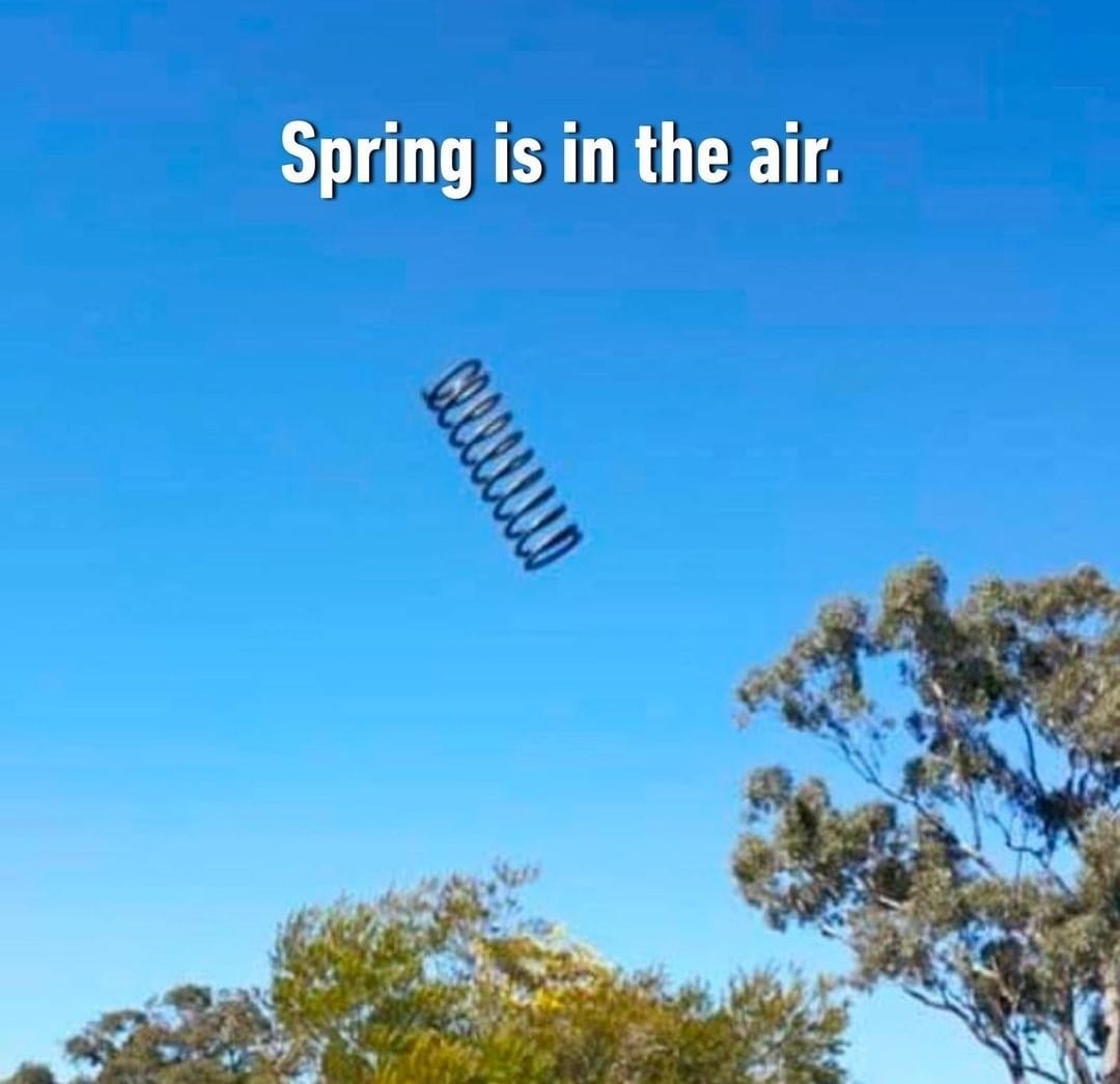 Spring in air