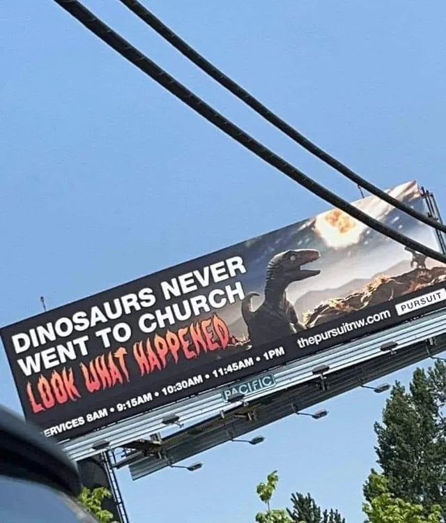 This highway billboard.