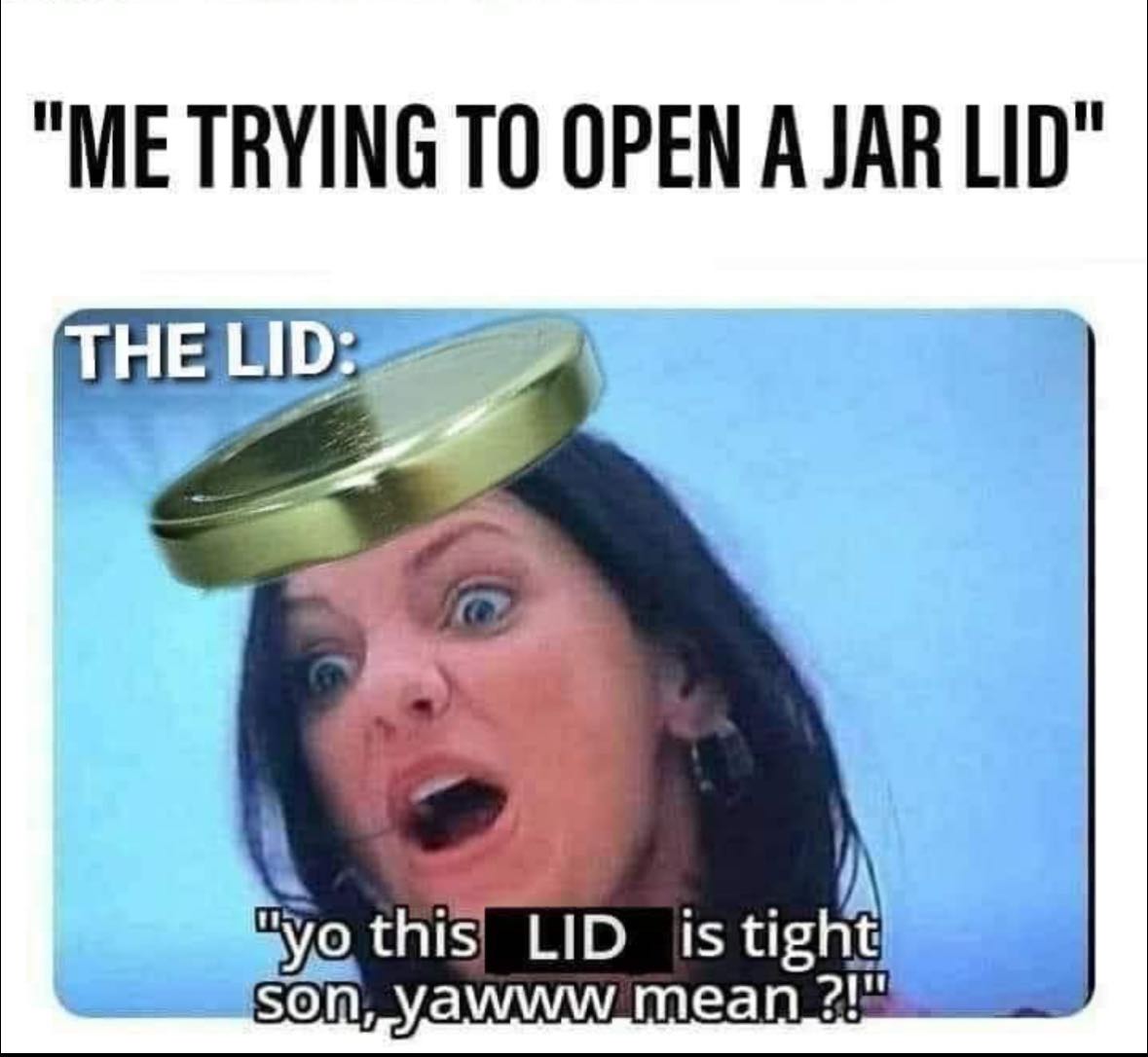 Trying to open jar lid