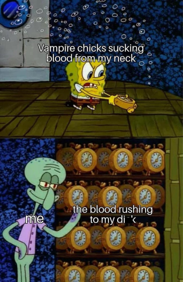 20 Memes So Random They Accidentally Made Sense 18 Vampire sucking blood