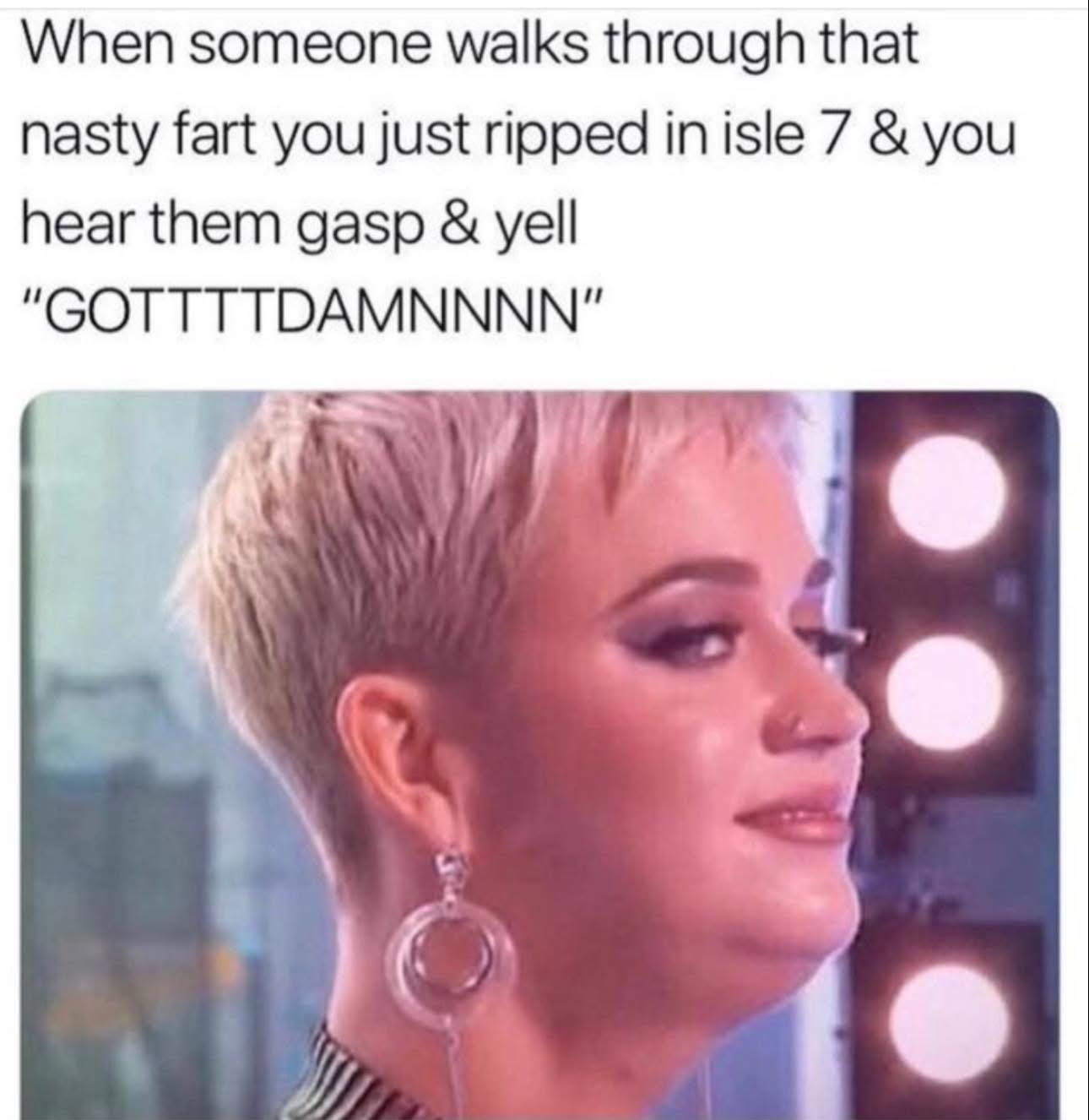 When someone walks thru