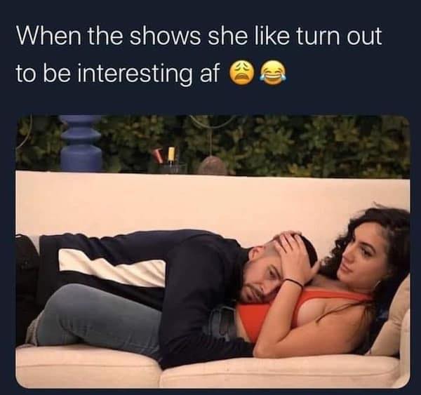 When the show she likes