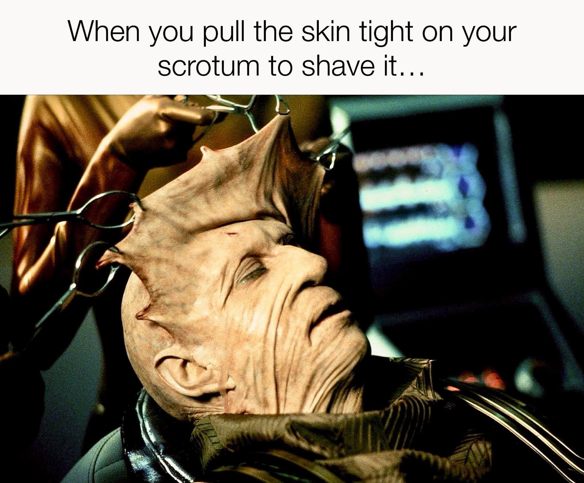 20 Memes That Have Absolutely No Plot but Endless Drama 19 When you pull the skin