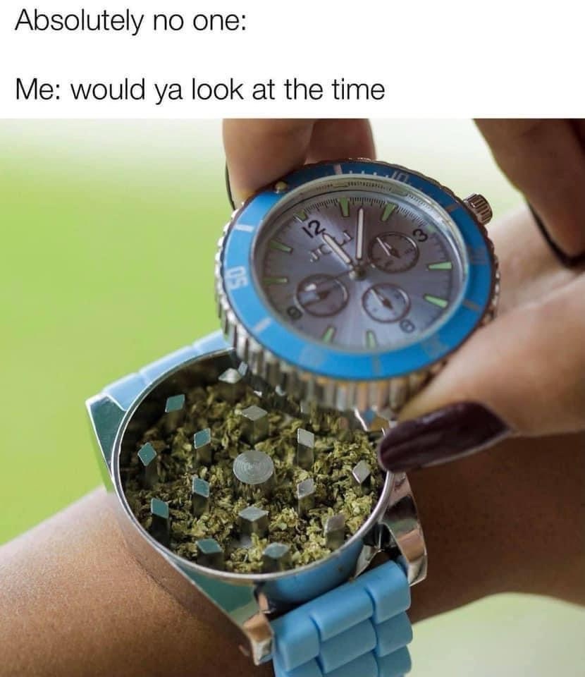 Would you look at time
