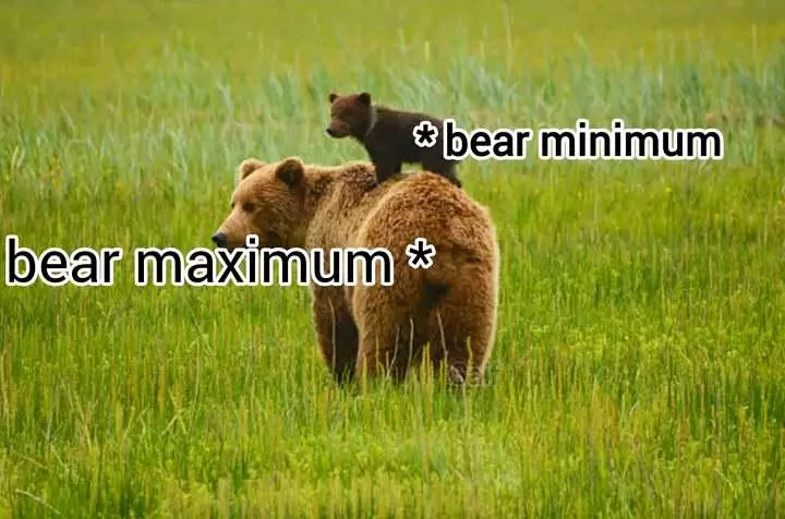 35 Animal Memes to Celebrate World Animal Day with a Laugh! 33 bear minimum and bear maximum