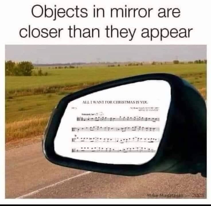 bjects in the mirror