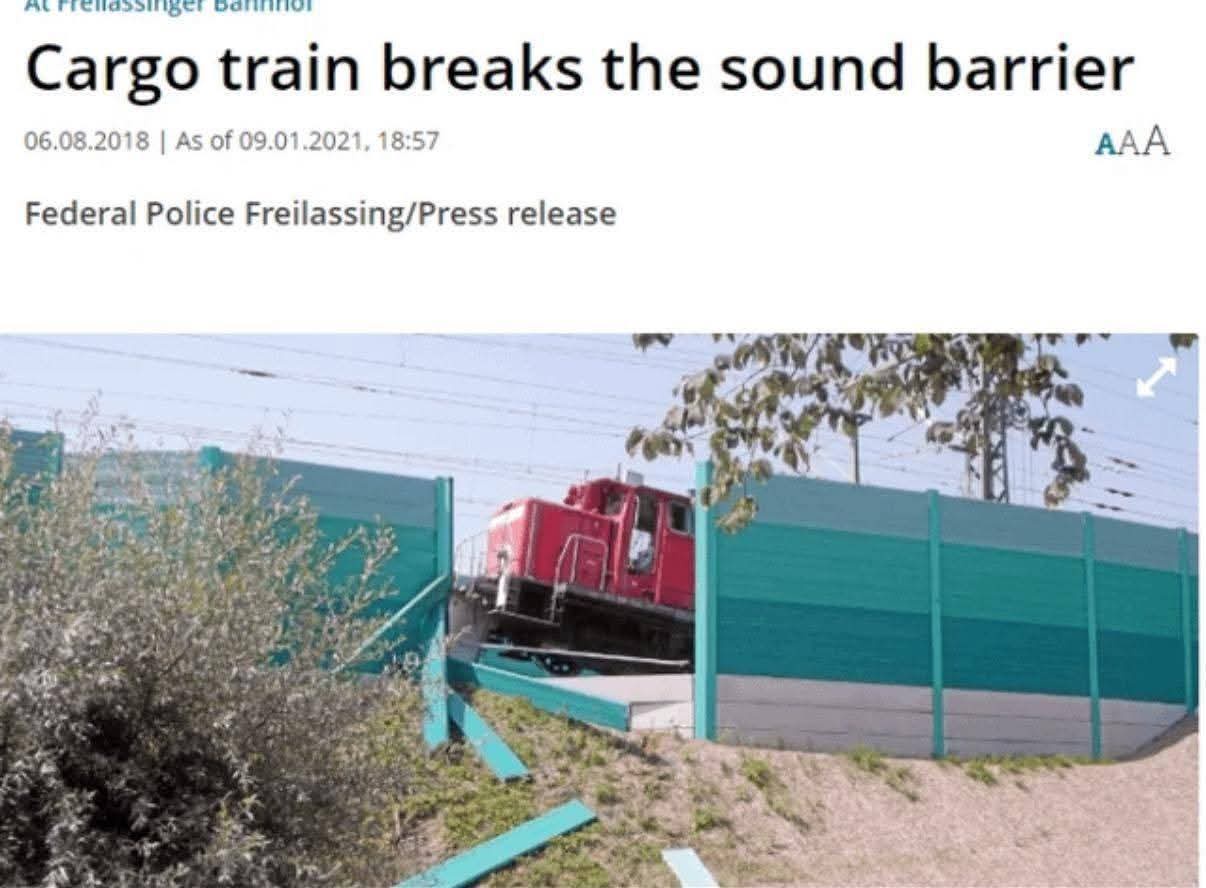breaks sound barrier