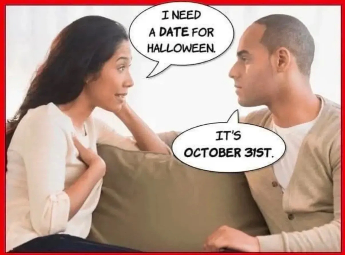 eed a date for halloween