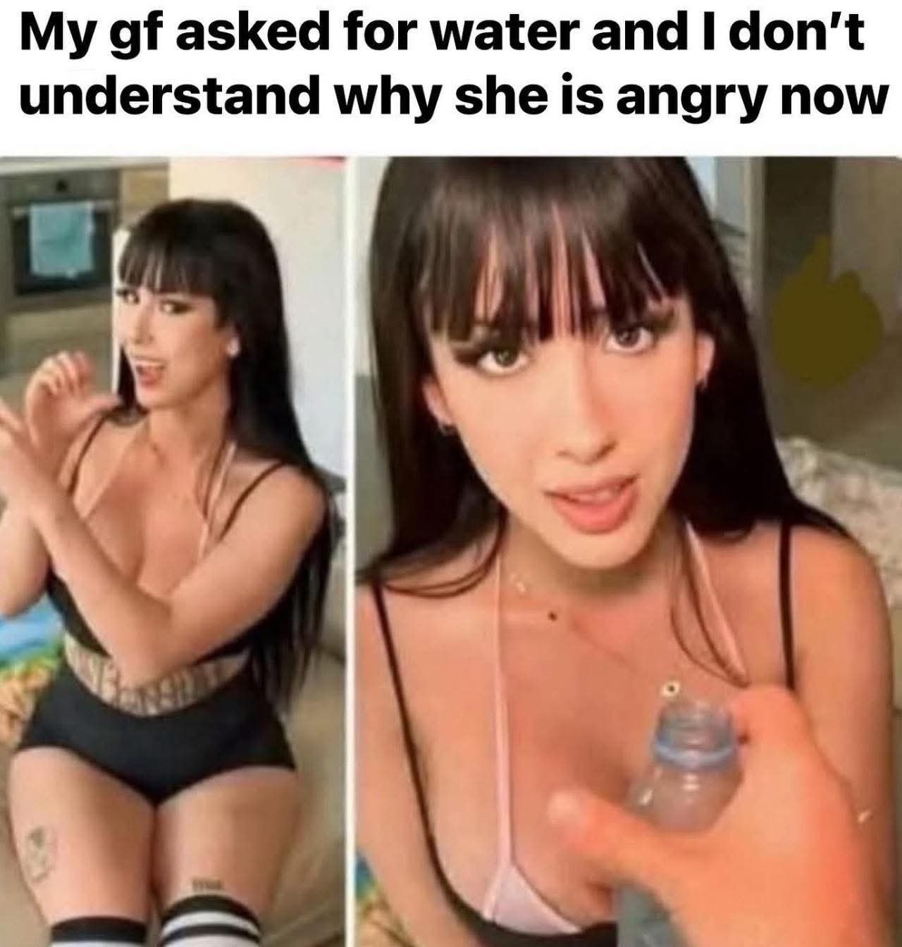 20 Memes That Flirt, Tease, and Absolutely Misbehave 5 gf asked for water