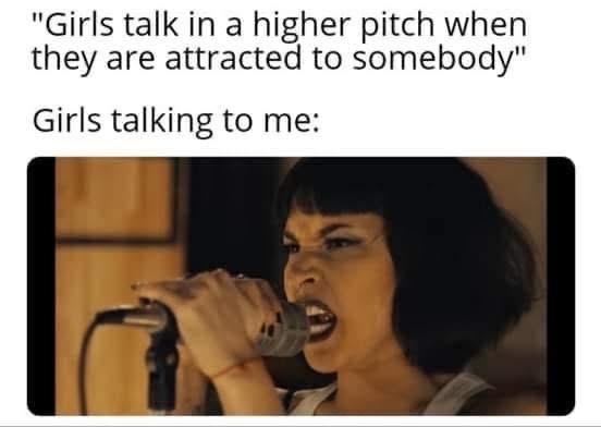 20 Memes So Random They Accidentally Made Sense 4 girls talking to me