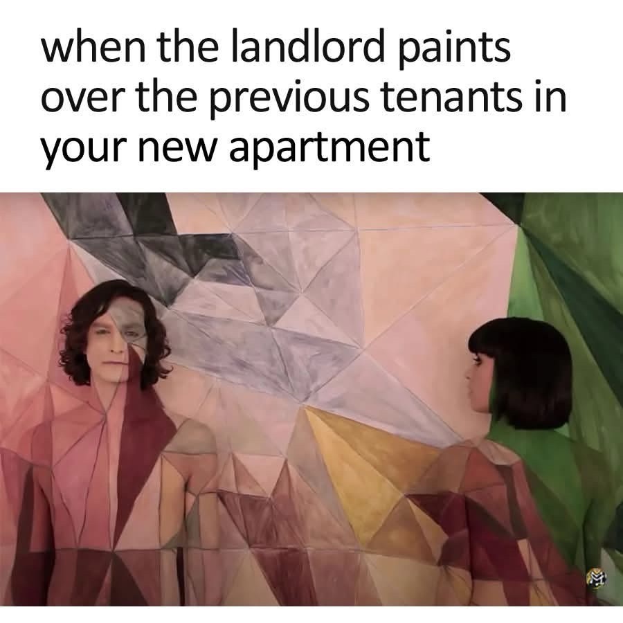 landlord paints over