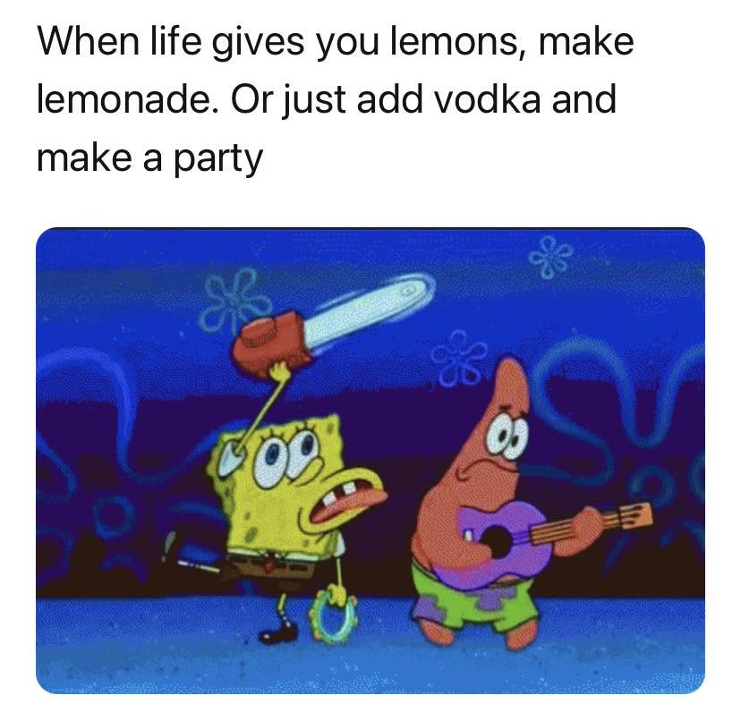 When Life Gives You Lemons, Make A Meme: 34 Memes to Cope with Adversity 33 make a party