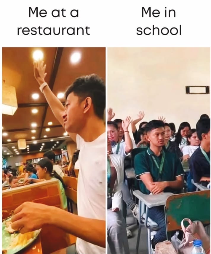 20 Memes That Defy Logic, Taste, and Conventional Humor 15 me at a restaurant