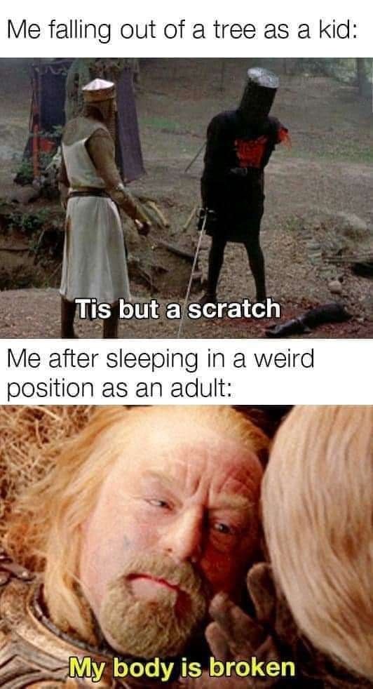 me falling out of tree