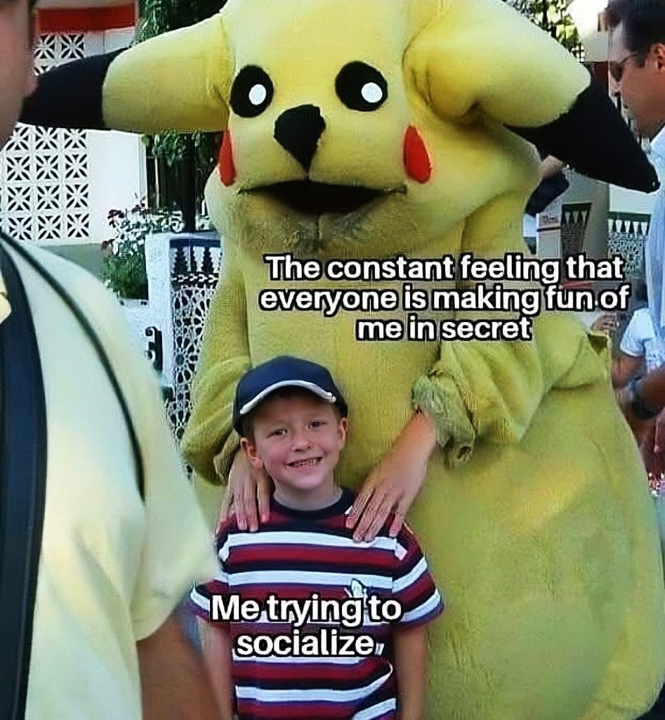 20 Memes So Random They Accidentally Made Sense 9 me trying to socialize