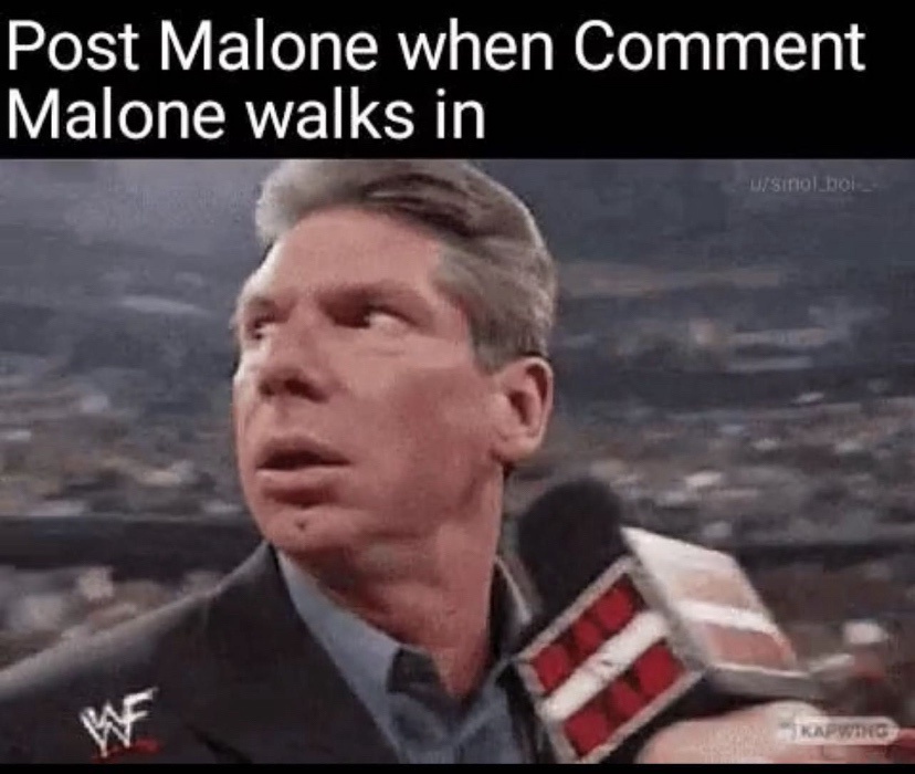 40 Unpredictable and Gut-Busting Gags 42 post malone when comment malone walks in