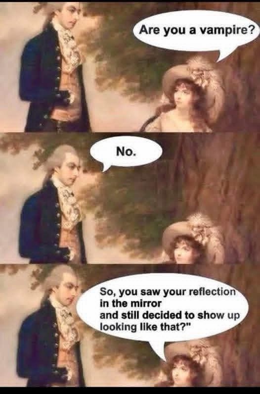 20 Memes That Are Half Art, Half Chaos, All Confusion 14 re you a vamire