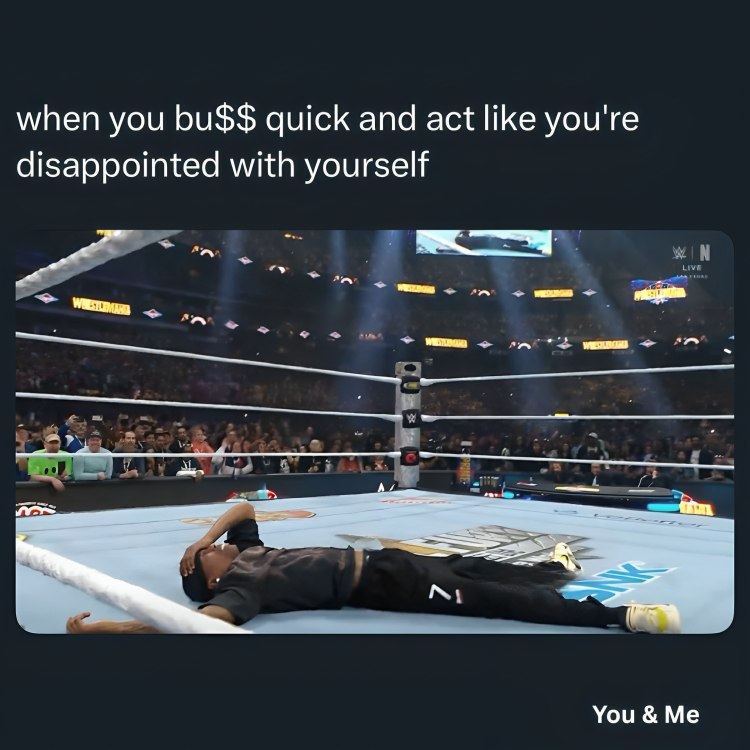 Disappointed with yourself