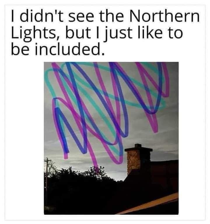 I didnt see northern lights