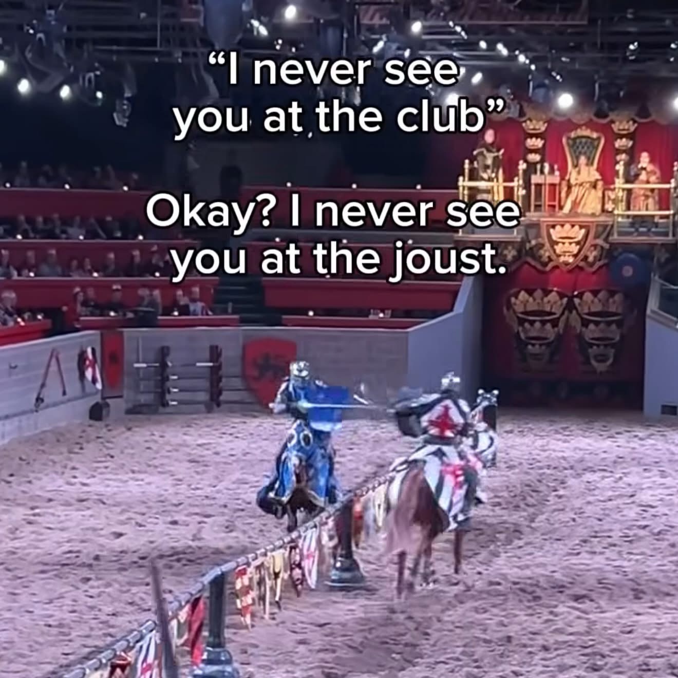 I never see you at club