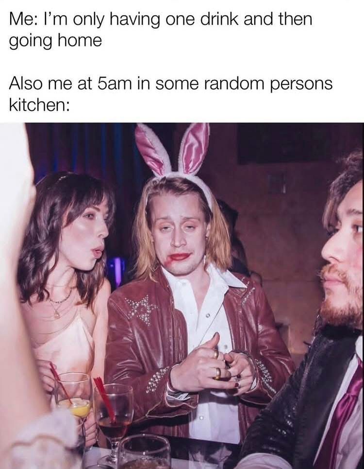 Iam only having one drink