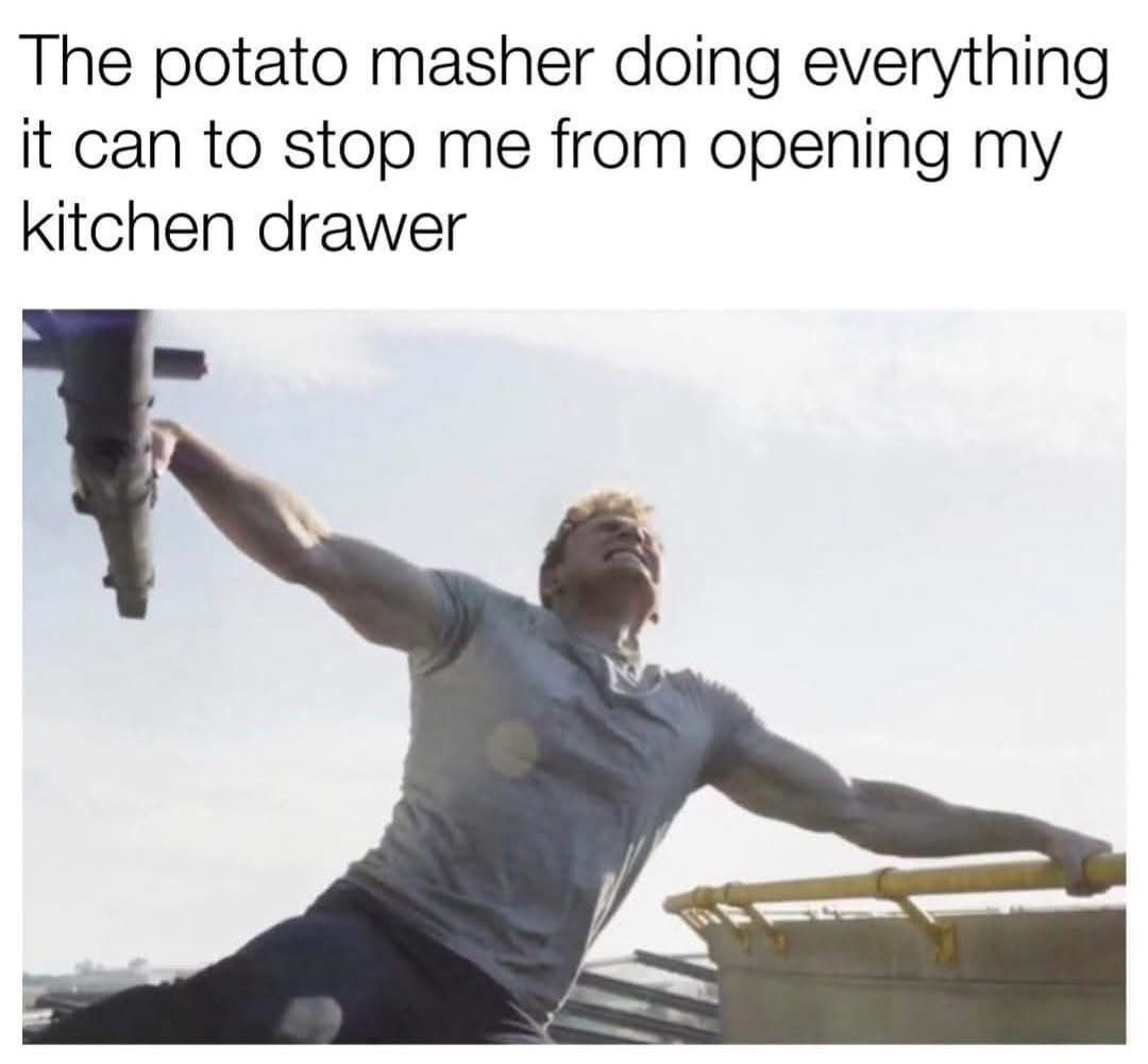 Potato masher doing everything