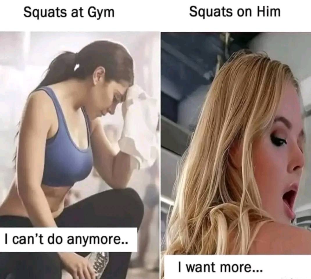 Squats at gym