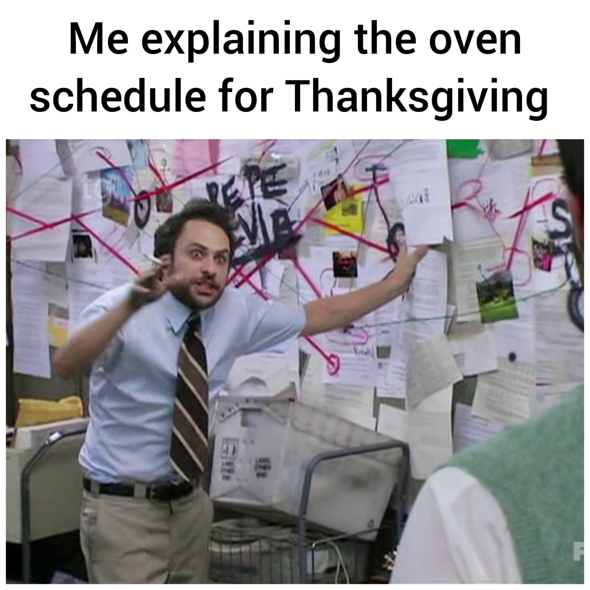 Thanksgiving schedule