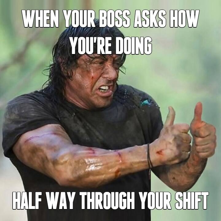 When your boss ask